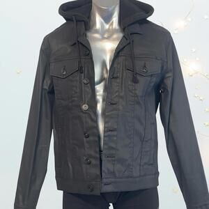 Guess Men's Black Hooded Jacket in Large size - NWOT